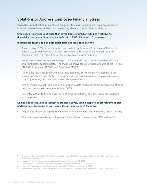 Outlook 2025: North American Report - Page 17