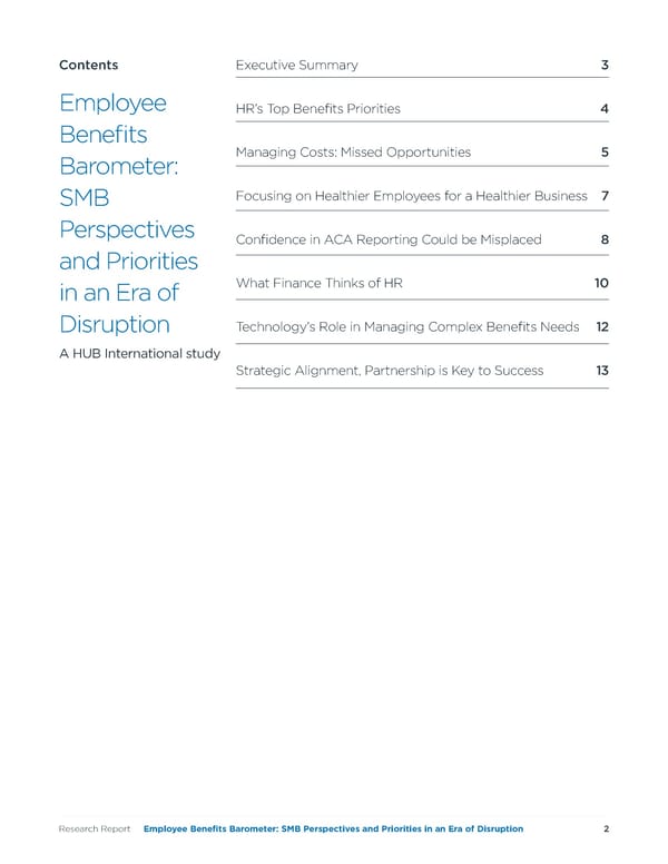 Employee Benefits Barometer: SMB Perspectives and Priorities in an Era of Disruption - Page 2