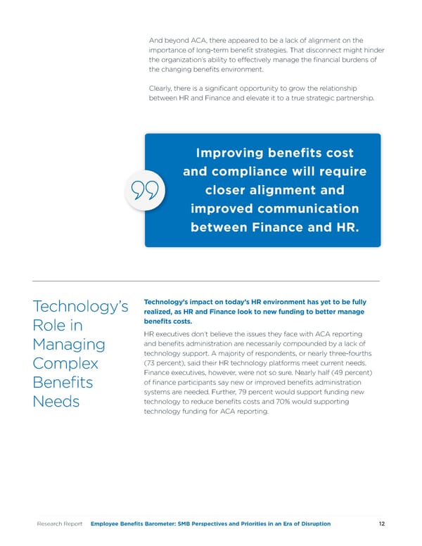 Employee Benefits Barometer: SMB Perspectives and Priorities in an Era of Disruption - Page 12