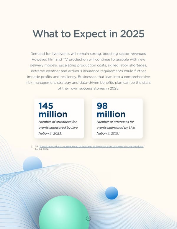Entertainment & Sports Risk Management Guide 2025 - Page 2