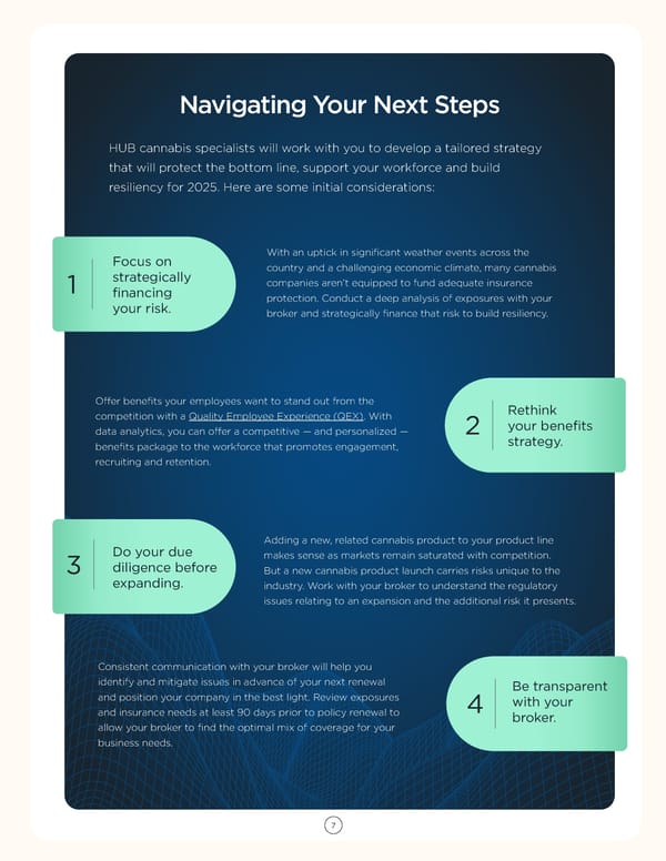 Cannabis Industry Risk & Resilience: Strategies for 2025 - Page 7